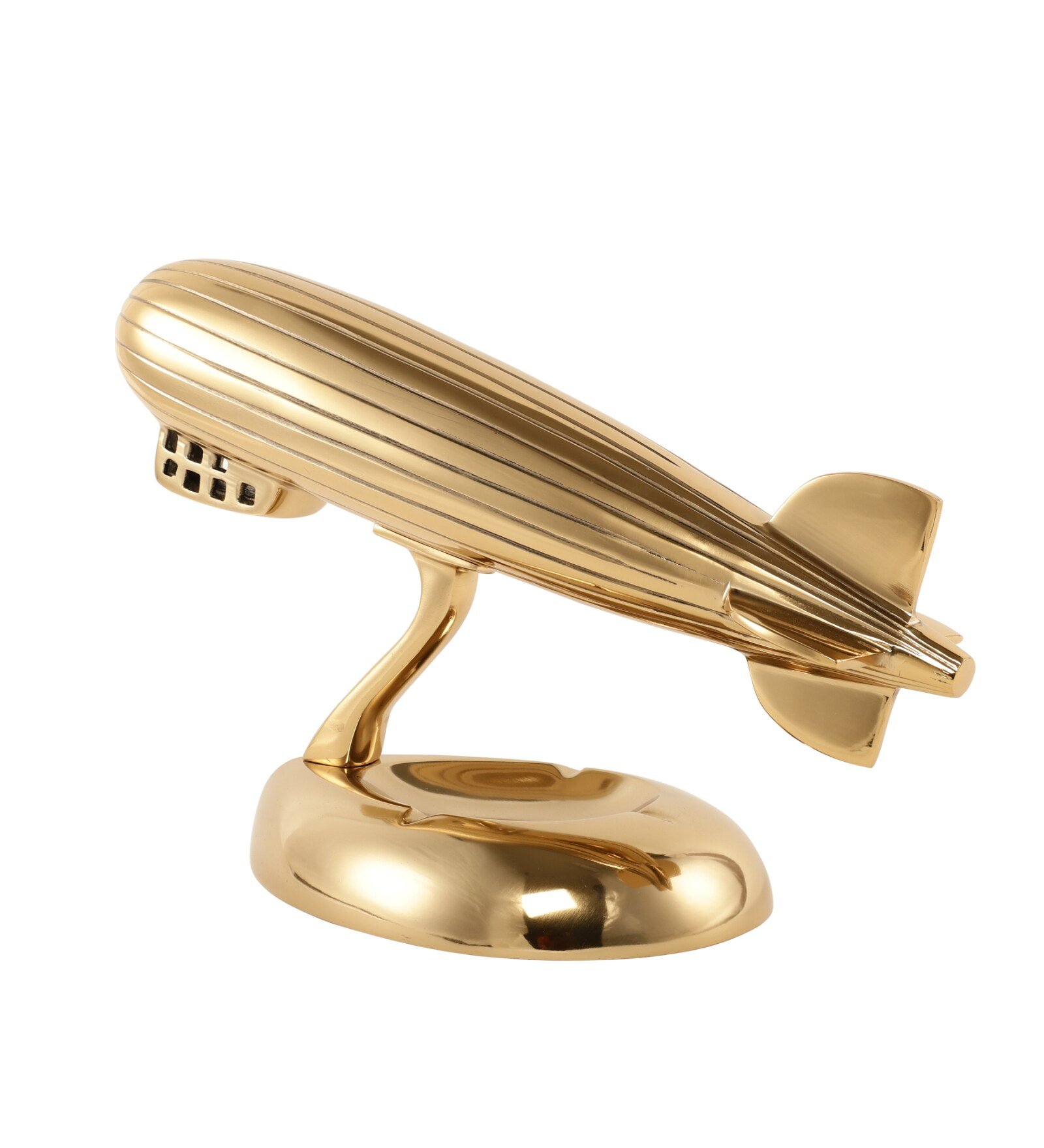 Zeppelin Metal Gold Decorative Figurine